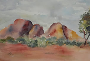 Art - Painting - Outback